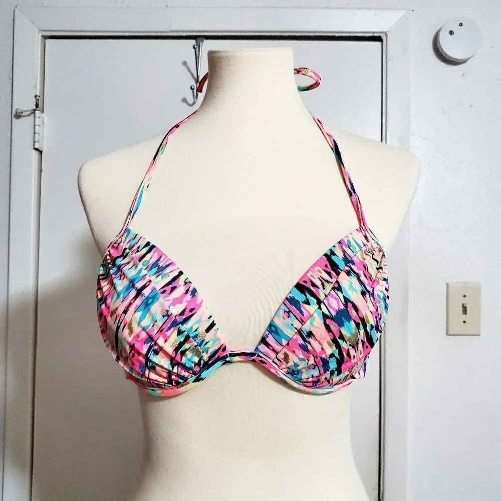 Shade & Shore Fun Print Bikini Top 36B